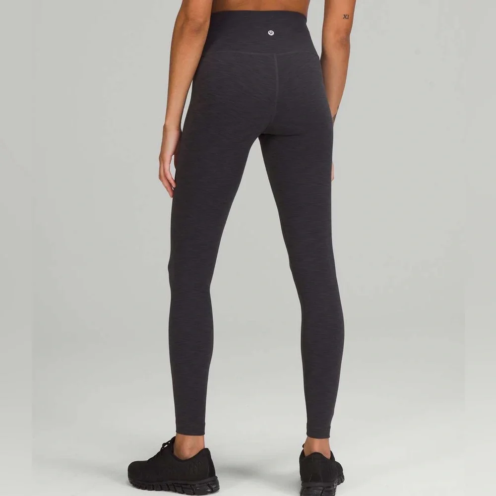 Lululemon Wunder Train High Rise Tight 28", Heathered Graphite Grey - Picture 2 of 11